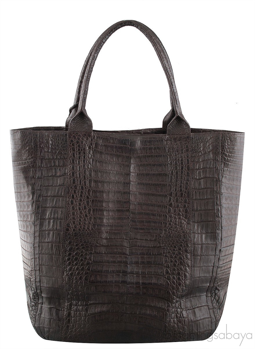 Hanging Leaf Crocodile Tote Bag