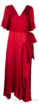 Red Grace Wrap Dress