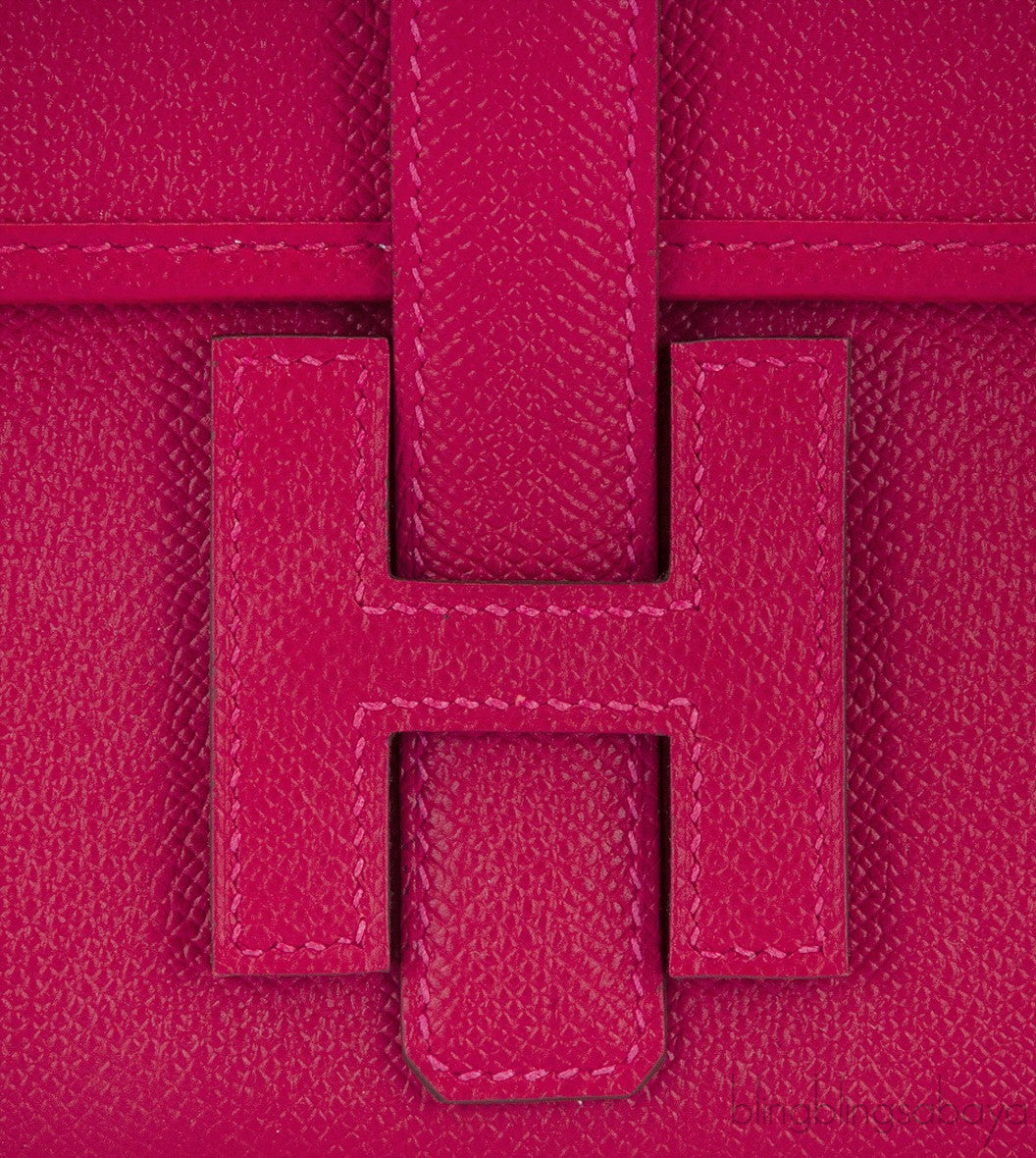 Jige Rouge Casaque Epsom Clutch GM