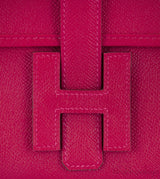 Jige Rouge Casaque Epsom Clutch GM