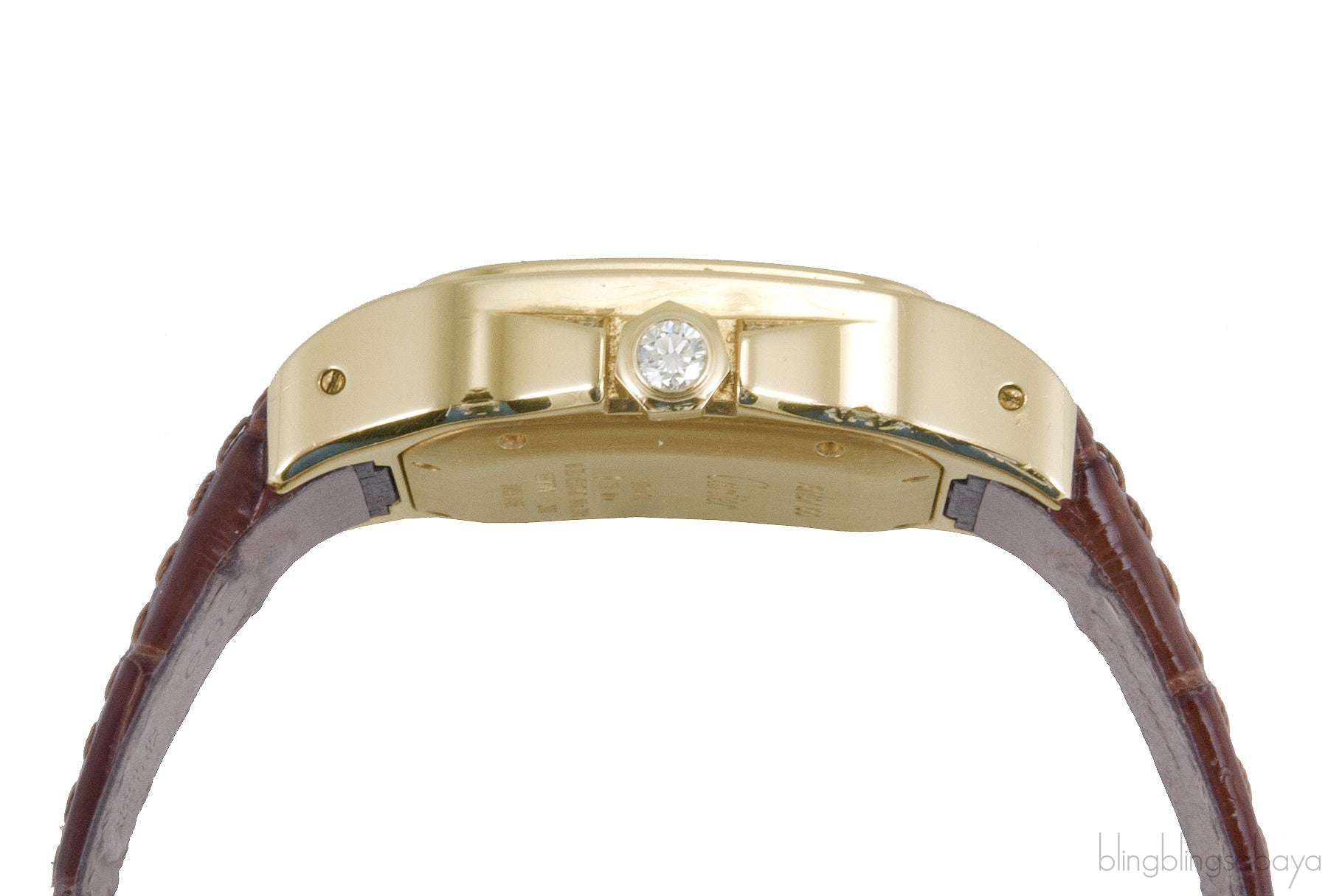 Santos 100 Gold Diamond Watch
