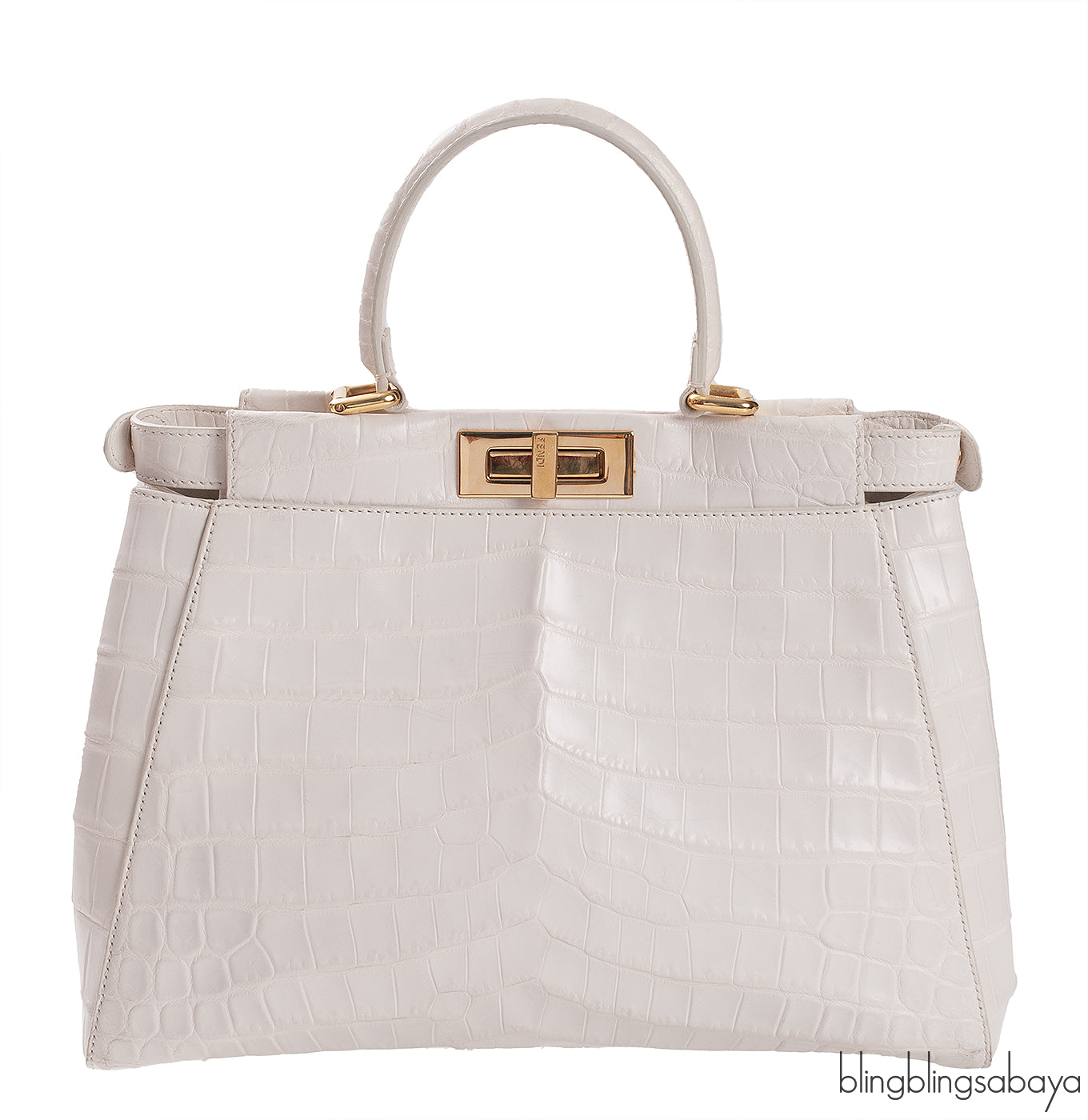 White Crocodile Medium Peekaboo GHW