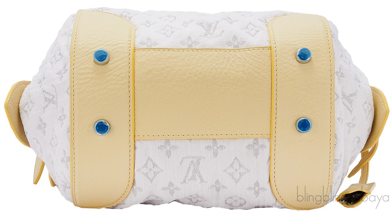 Monogram Denim Shoulder Bag