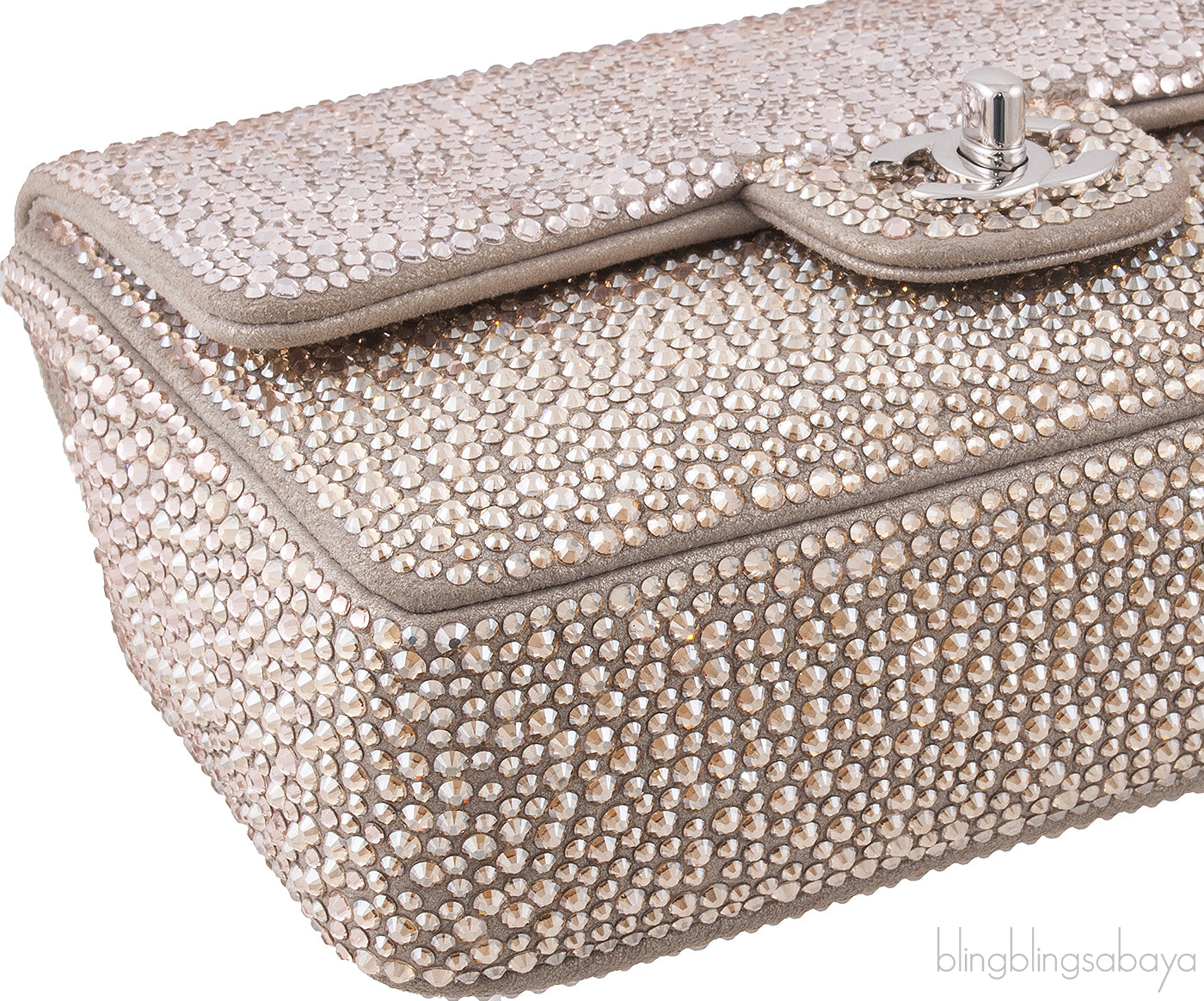 Ombre Strass Mini Flap Bag