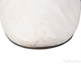 White Bedford Fur Trim Mules