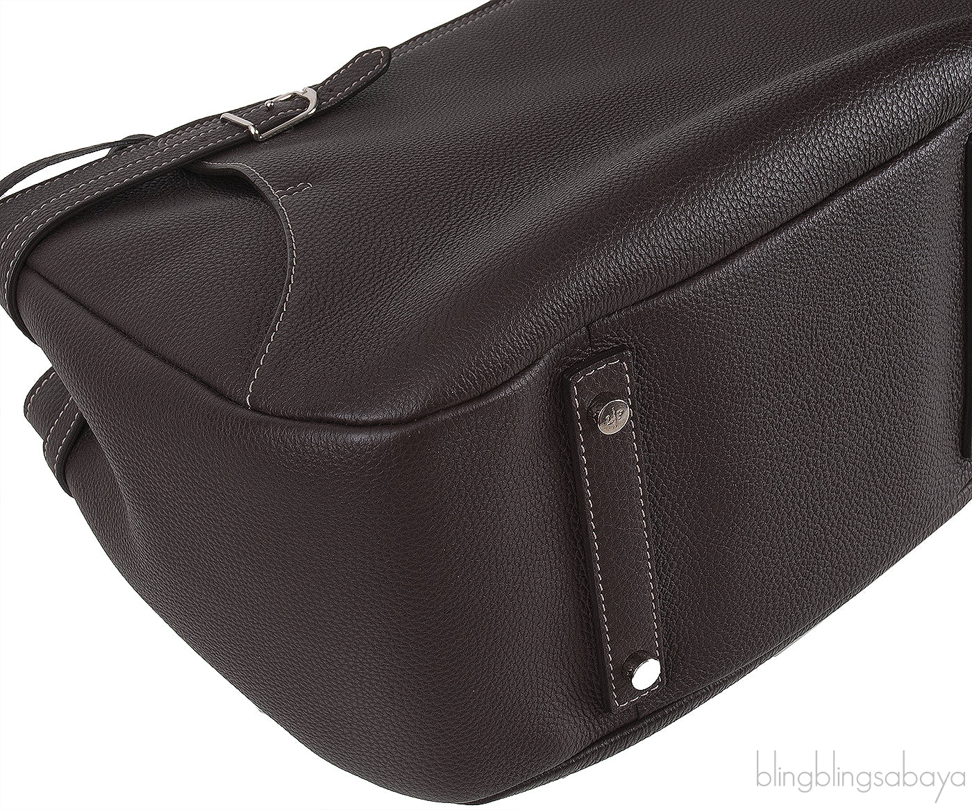 Loro Piana Charcoal Grey Top Handle Bag