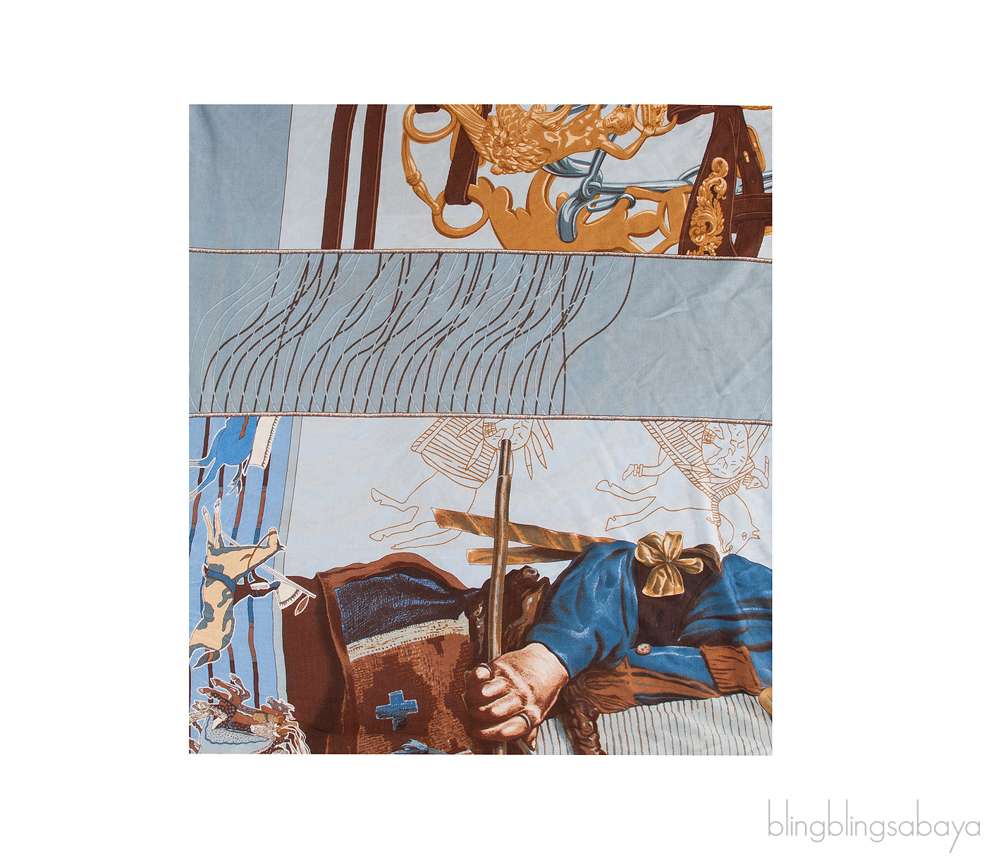 Hermes Carre en Carres Silk Scarf