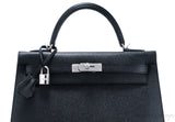 Kelly 32 Black Sellier Epsom
