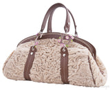 Persian Lamb Fur Satchel Handbag