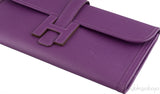 Jige Elan Clutch Epsom Anemone