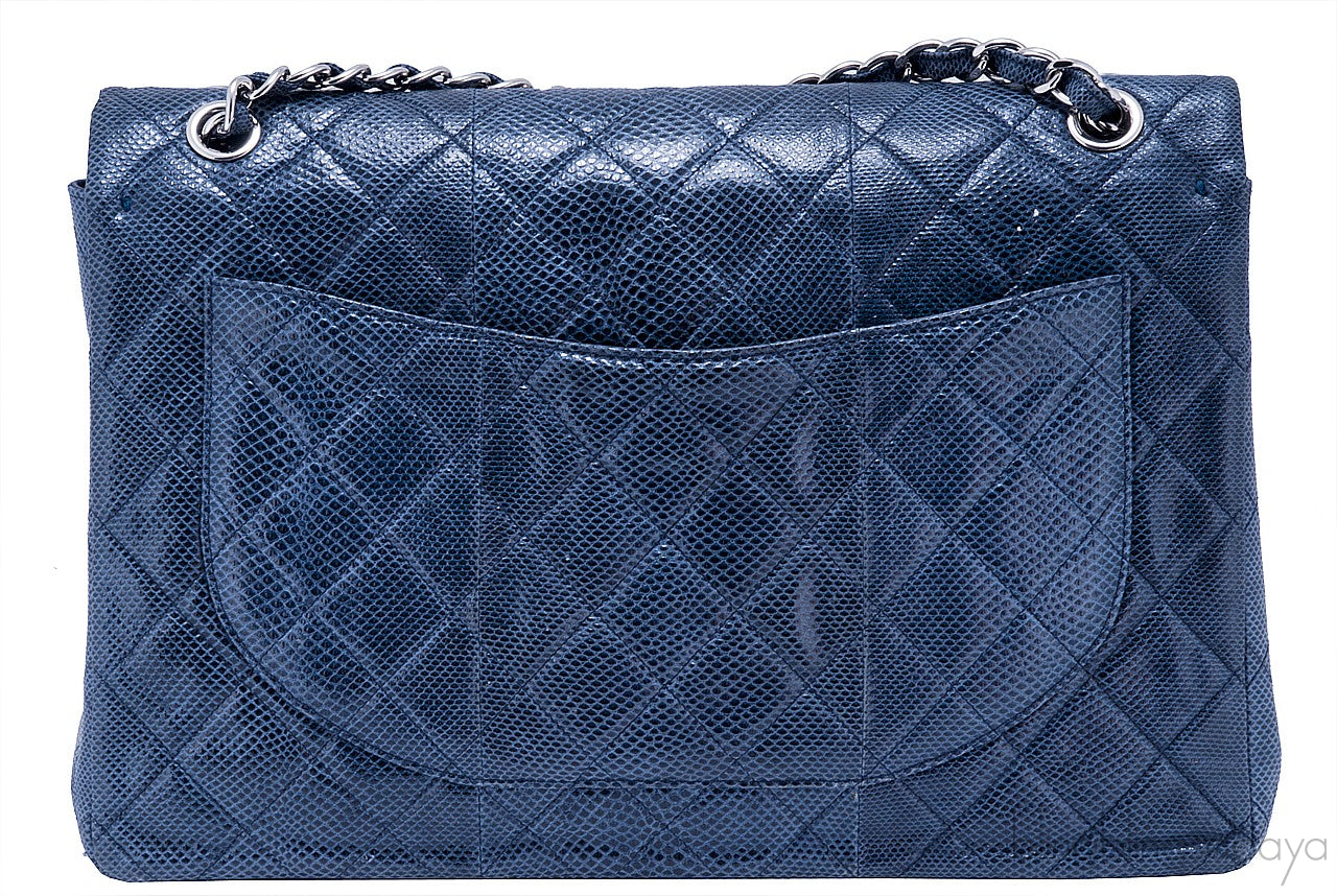 XL Jumbo CC Lizard Flap Bag