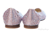 Gina Light Pink Crystal Ballet Shoes