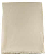 Monogram Beige Cashmere Shawl