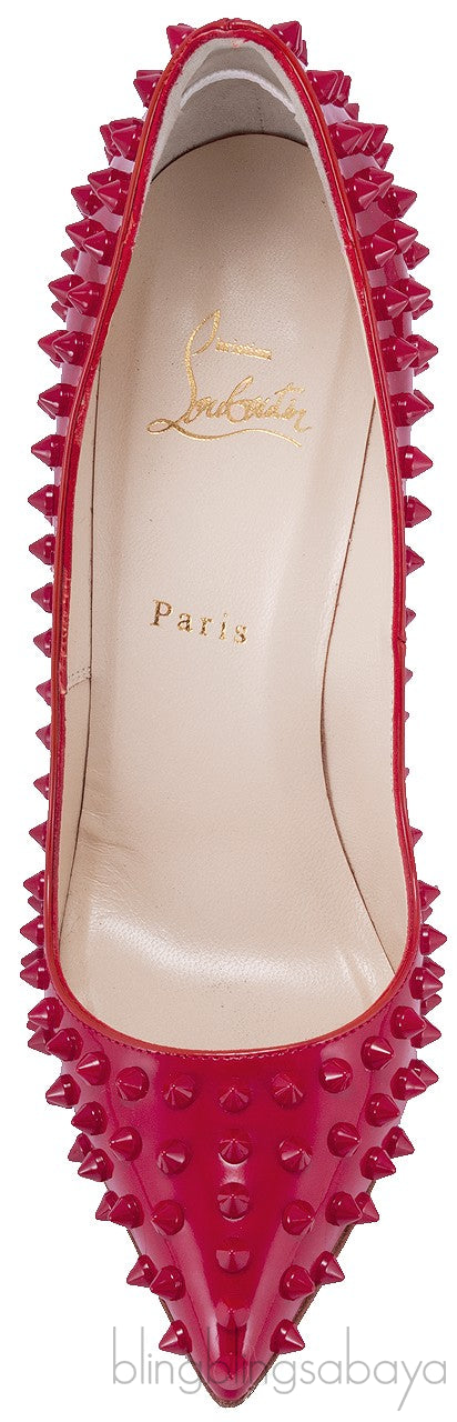 Pigalle Spikes Red Patent Heels