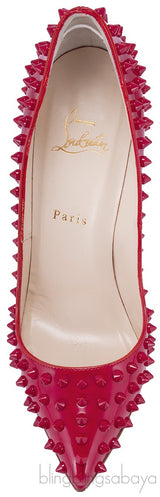 Pigalle Spikes Red Patent Heels