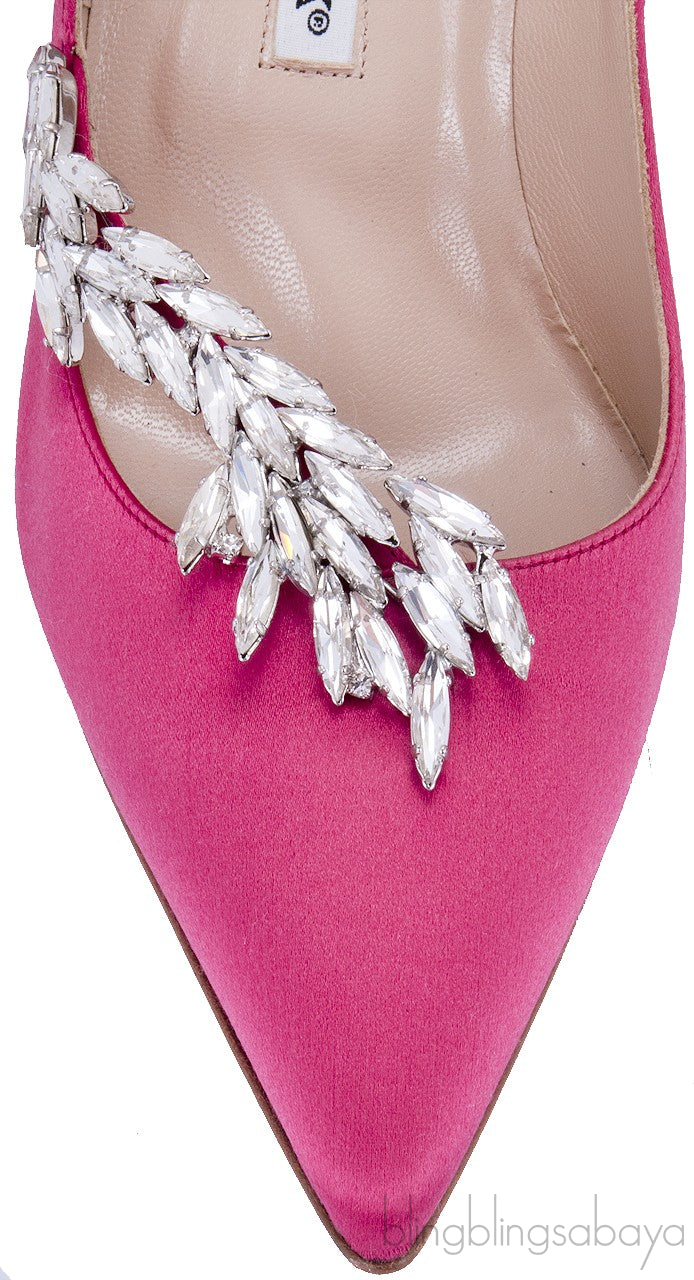 Nadira Crystal Satin Pump