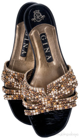 Gold Loren Flat Sandals