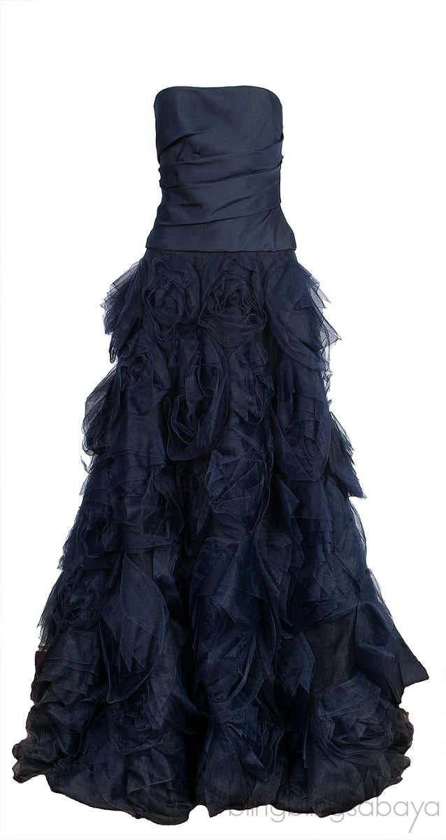 Midnight Blue Tube Gown