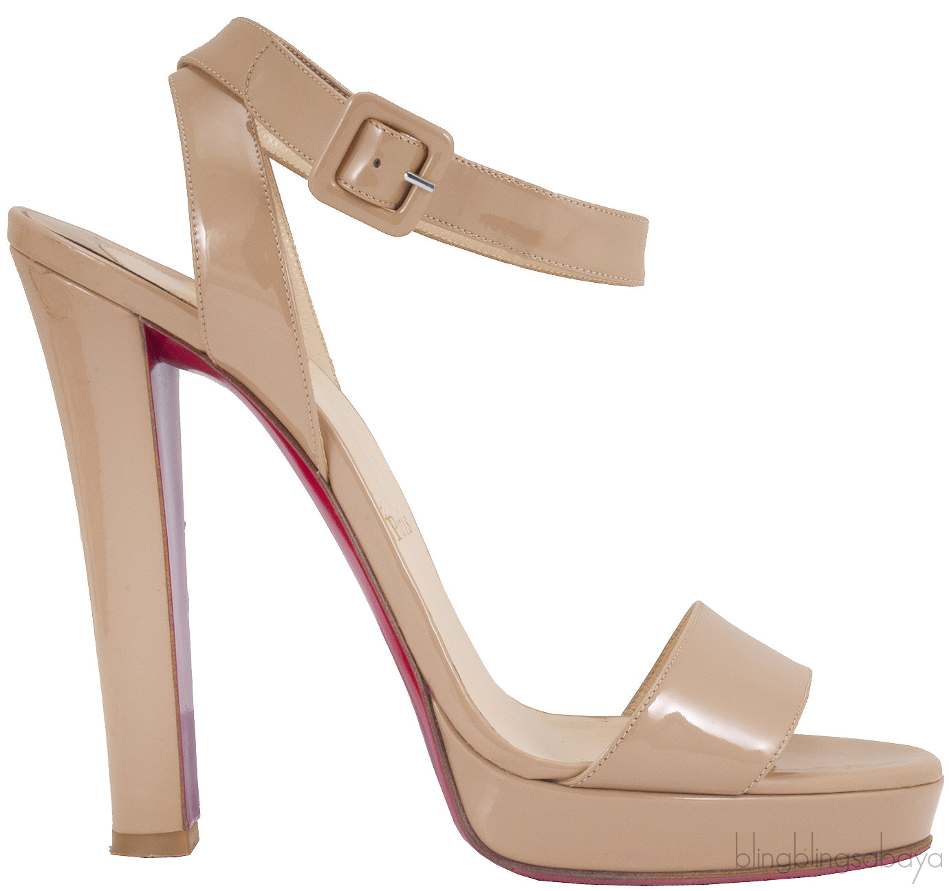 Nude Ankle Strap Sandals