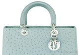 Lady Dior Ocean Blue Ostrich L.Ed