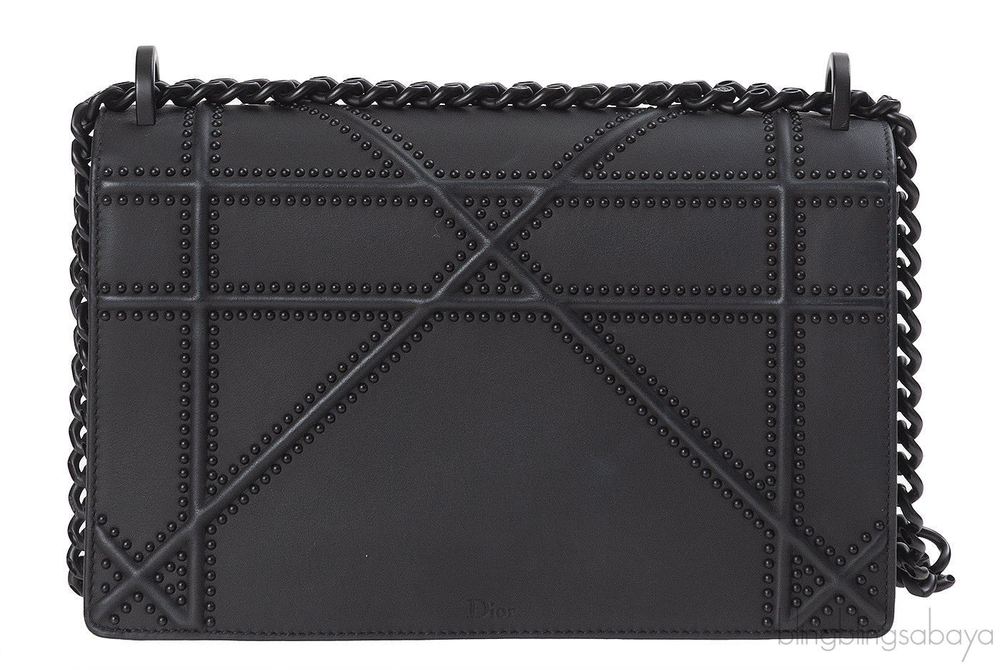 Dior Diorama Black Ultra Matte Medium Shoulder Bag