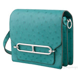 Mini Sac Roulis 18 Ostrich Vert Verone