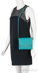 Mini Sac Roulis 18 Ostrich Vert Verone