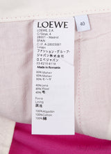 White Long Sleeve Shirt And Fuchsia Wide Leg Trouser