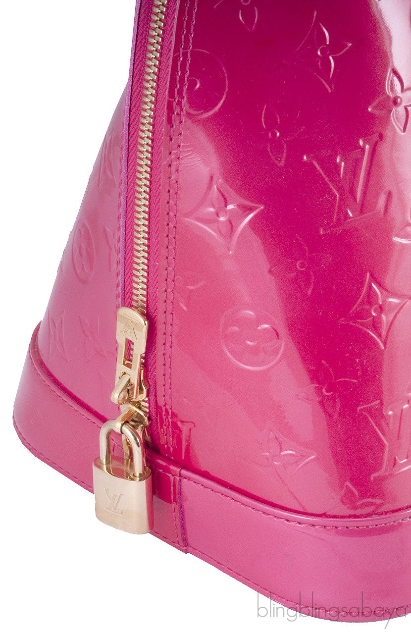 Alma GM Pink Monogram Vernis