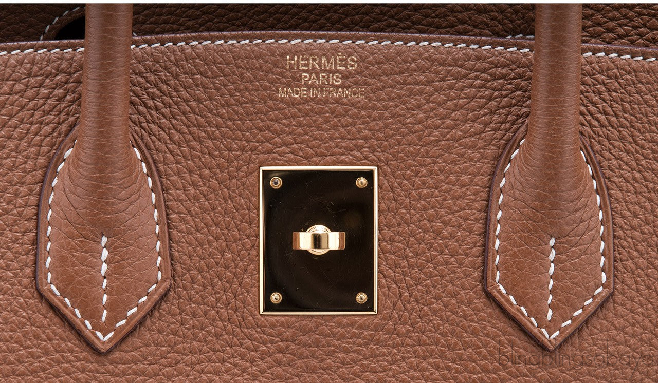 Birkin 35 Gold Taurillon Clem