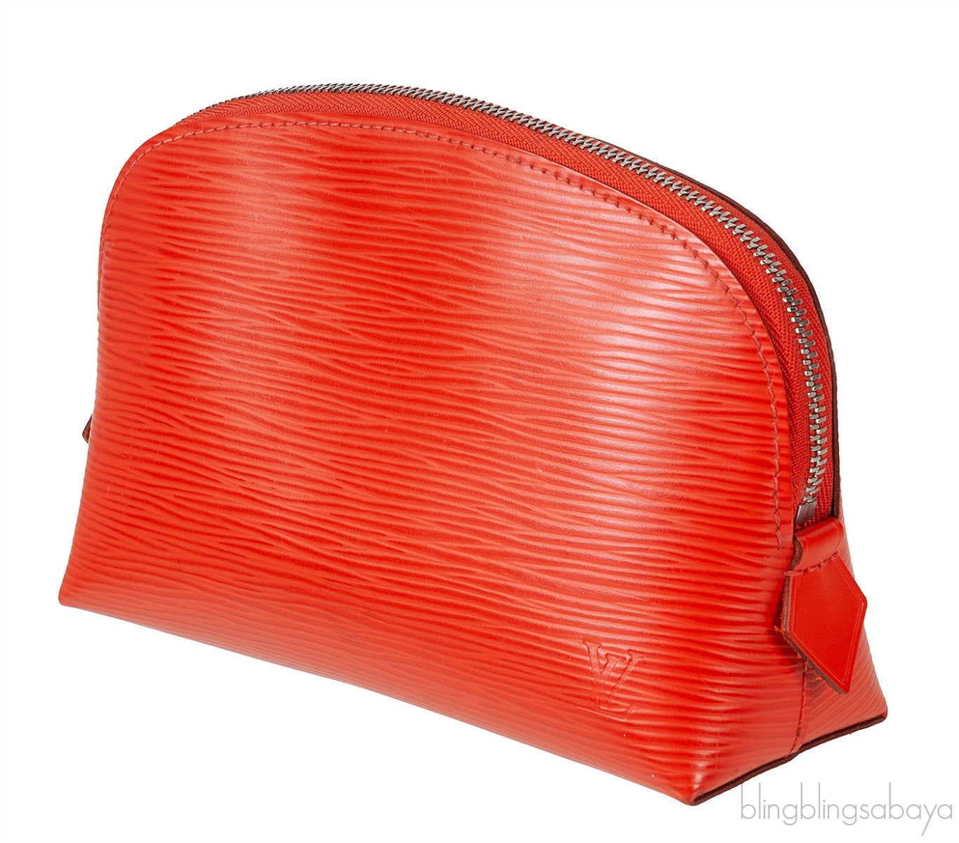 Louis Vuitton Orange Cosmetic Pouch Epi Leather