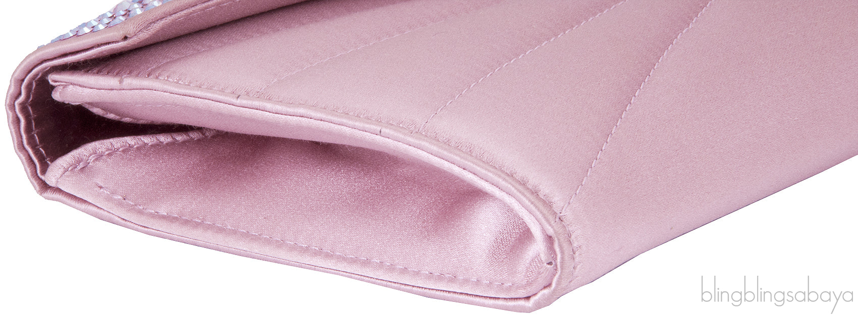 Leo Rose Purple Velvet Strass Clutch*