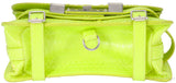 Neon Green Python PS11 Shoulder Bag