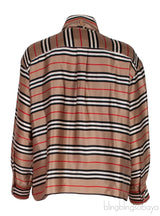 Brown Stripes 2Piece Shirt Set
