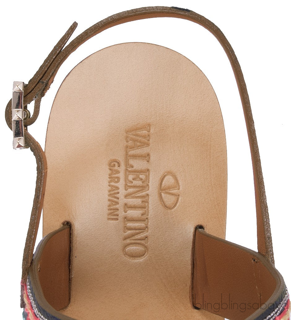 Multi-color Slip On Sandals