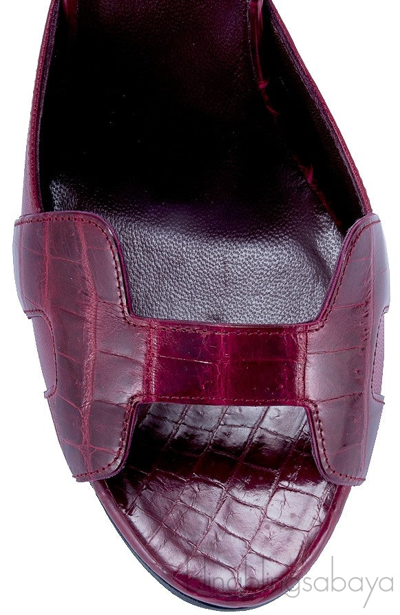 Highlight High Heel Crocodile Sandals