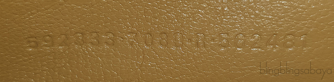 Hourglass XS Gold Rhinestone Suede Calfskin
