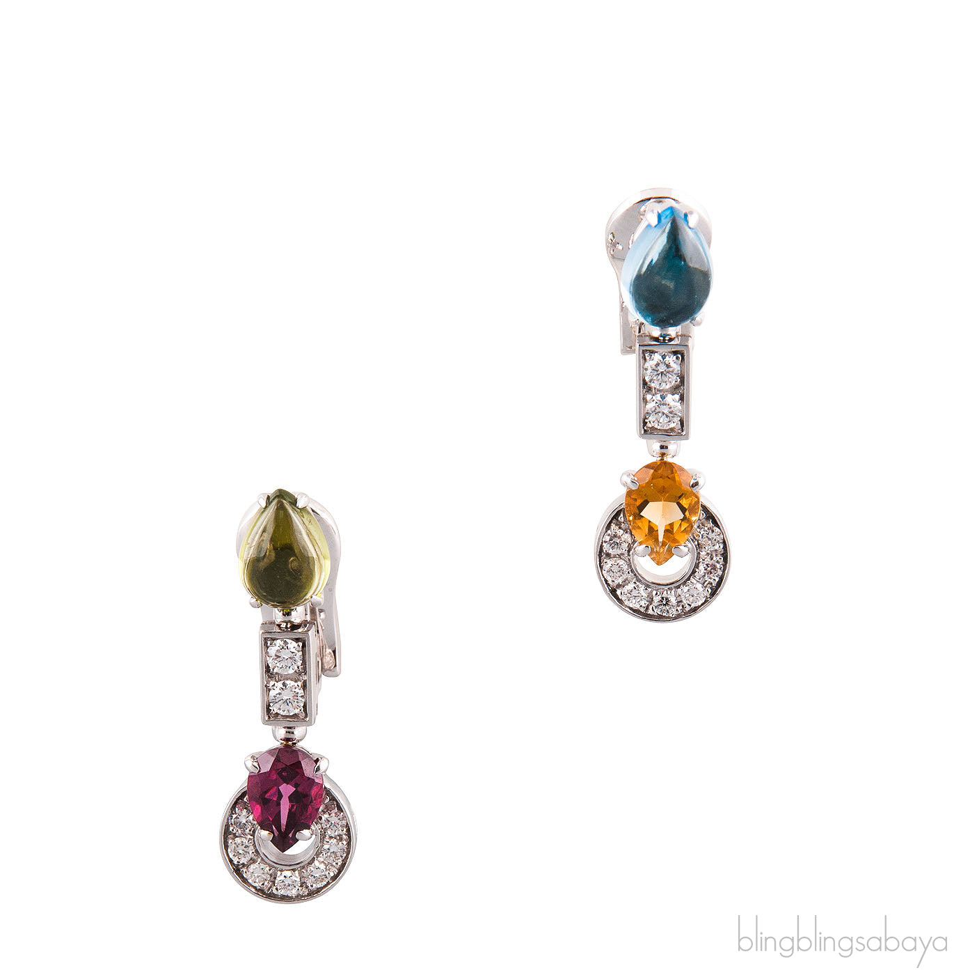 Allegra White Gold Earring