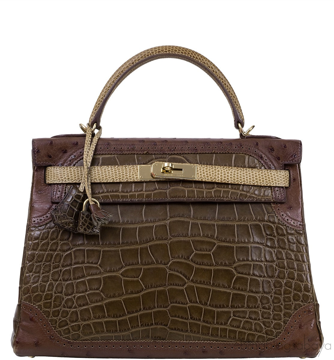 Kelly 32 Grand Marriage Crocodile Bag