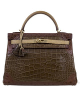 Kelly 32 Grand Marriage Crocodile Bag