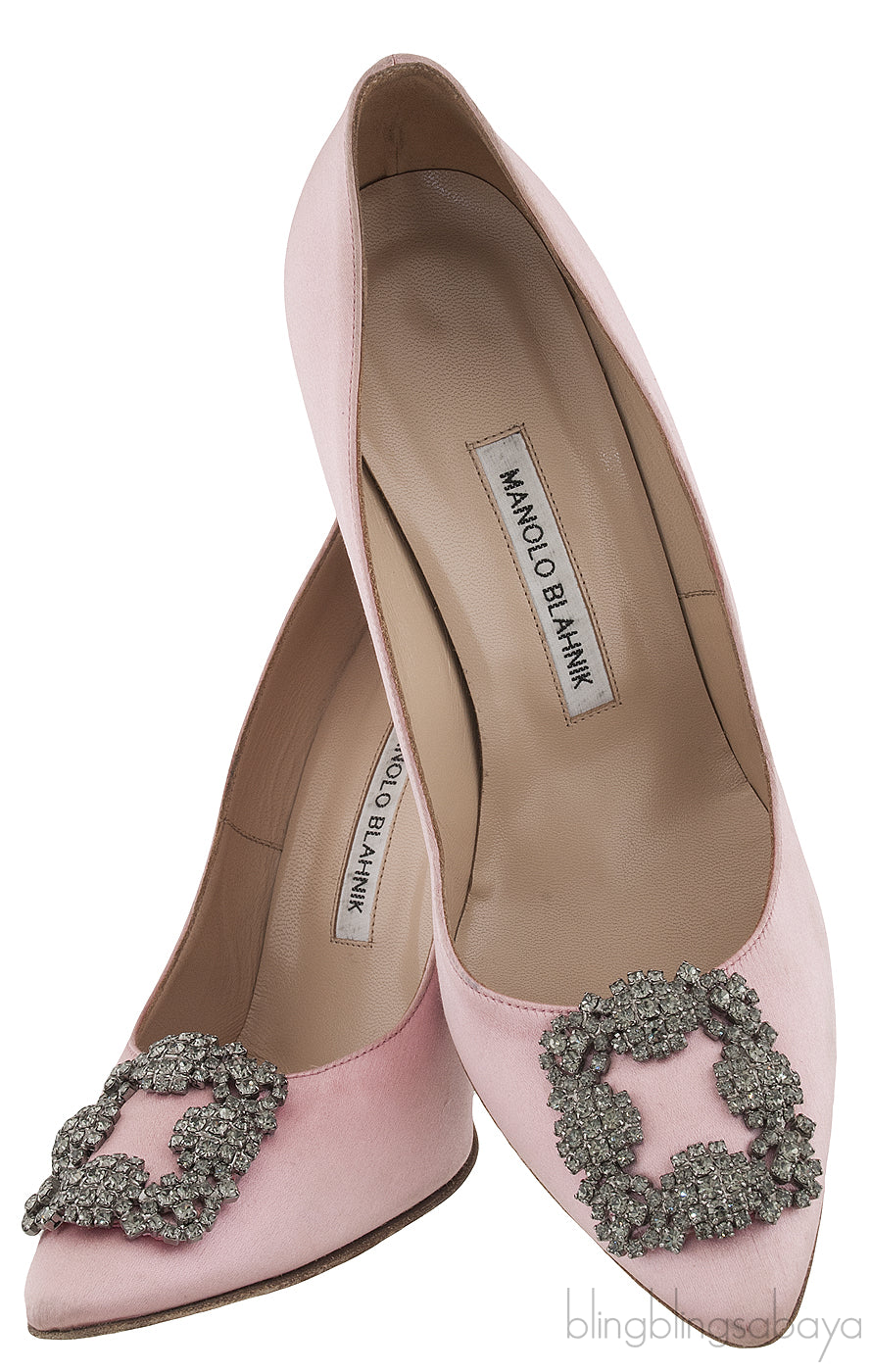 Baby Pink Satin Hangisi Pump