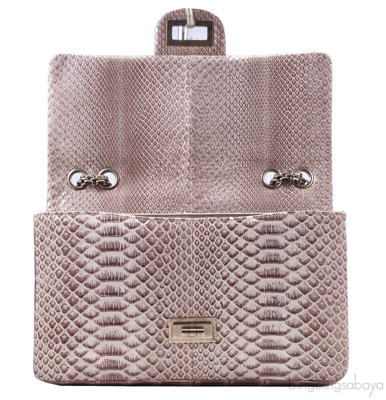 2.55 Reissue Alligator Nude Flap Bag
