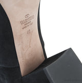 Black Suede High Leg Boots