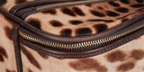 Leopard Pony Hair Medium Luggage Trolley
