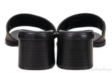 Louis Vuitton Monogram Lock-it Block Mules