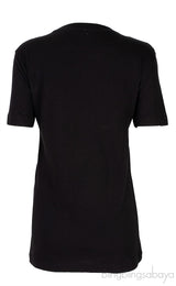 Black Crystal Embellished T-shirt