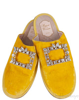 Hotel Vivier Strass Velvet Slippers