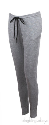 Markus Lupfer Metallic Silver Knit Jogger