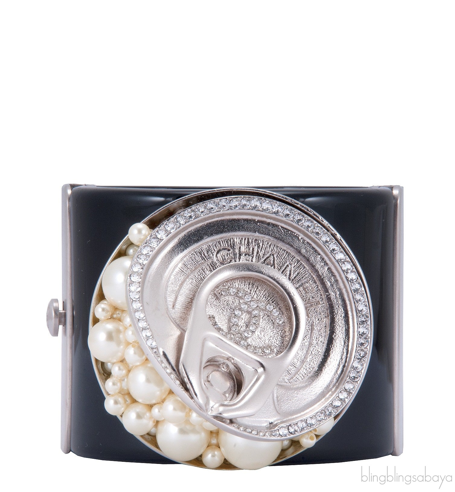 Black Soup Can Cuff Bracelet