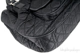 Charming Lock Black Satin Bag
